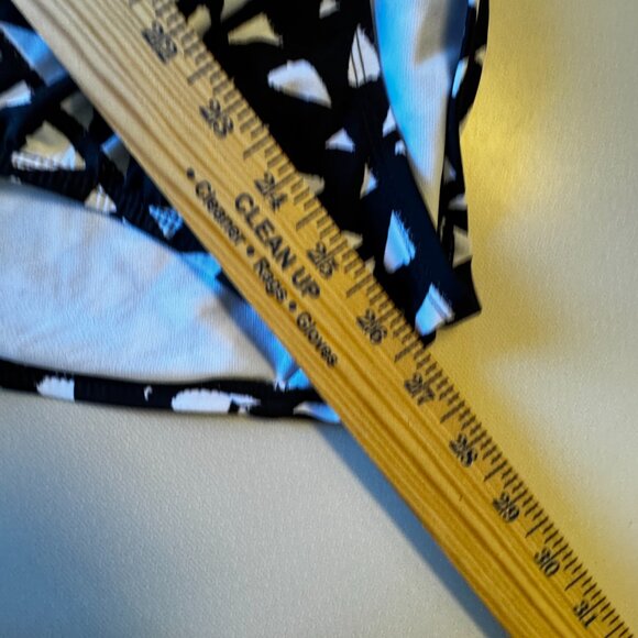 Time and Tru One Piece Swimsuit Womens Large Black White Geometric Print - Picture 8 of 10